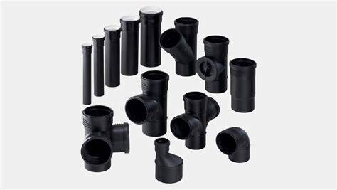 Afbeelding: Geberit PE-buis assortiment met verschillende diameters