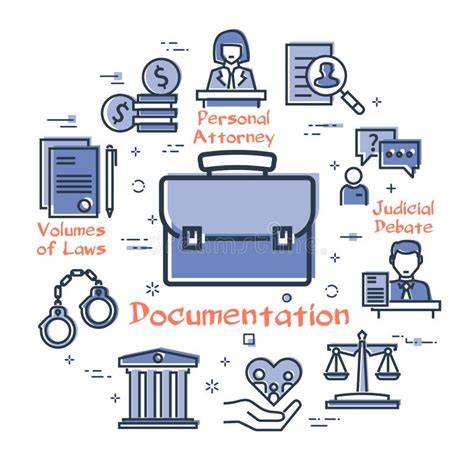 Illustratie: juridische documenten en rechtszaak