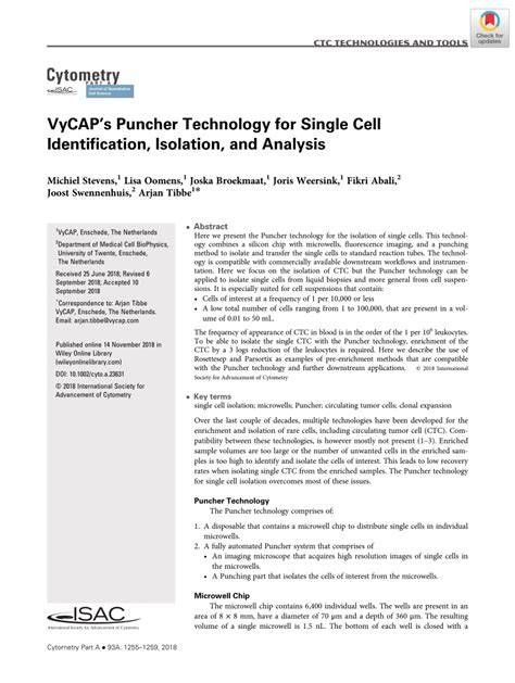 Illustratie van VyCAP Puncher en microfluidische chip