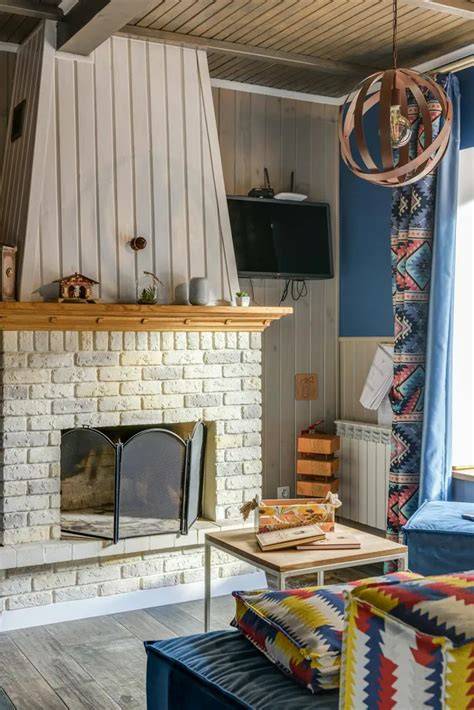 Wandtextiel rondom een open haard: stijlvol en luxueus