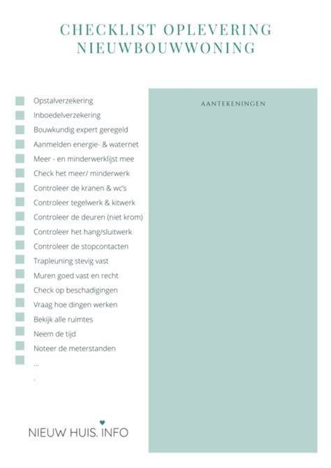 Checklist voor levering en verwerking van binnendeuren