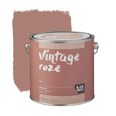 Vintage roze muurverf