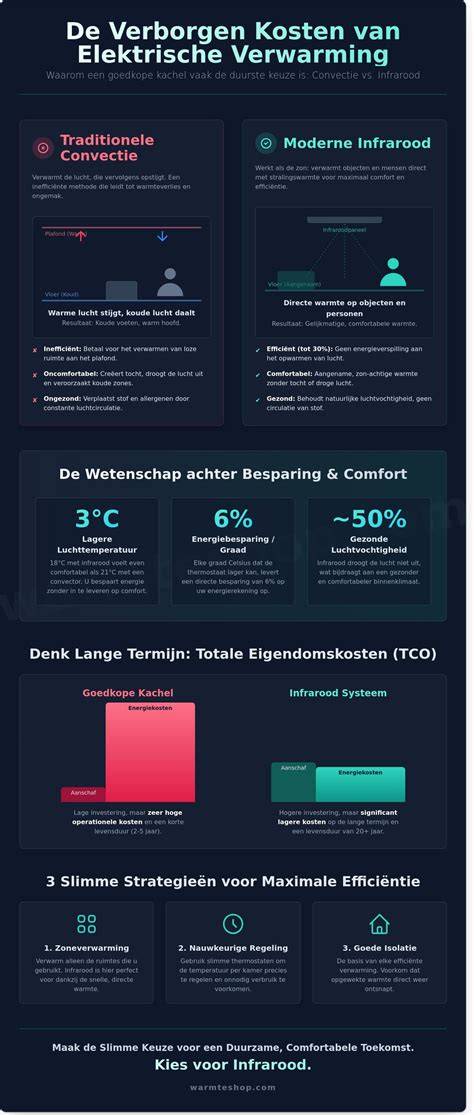 Infographic: kosten en rendement elektrische verwarming
