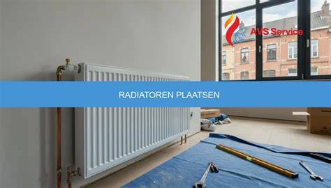 Radiator onder raam, strategische plaatsing infographic