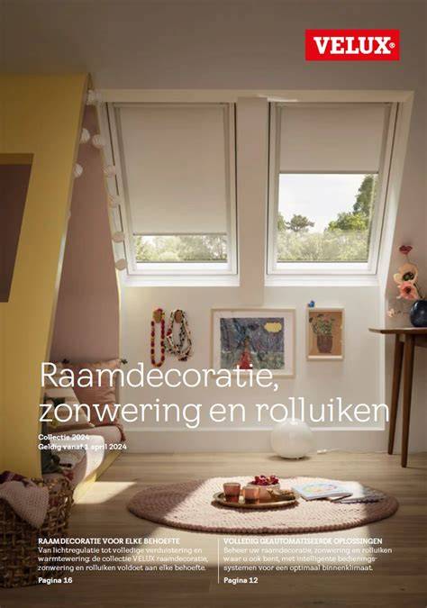 Infographic: Montagevolgorde van VELUX raamdecoratie en zonwering