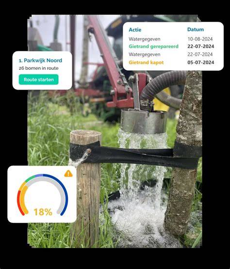 Dashboard-schermafbeelding: Groenbeheer en data