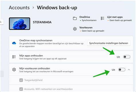 Infographic over de stappen van back-up, sign-in en synchronisatie met Google-account