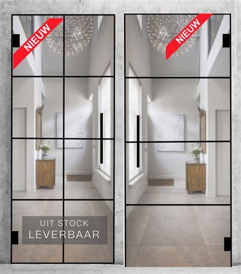 Infografiek: typologie van glazen binnendeuren en glasopties