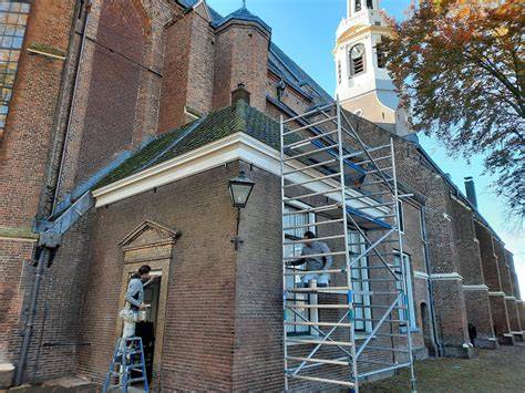 Monumentaal schilderwerk - gerestaureerde gevel