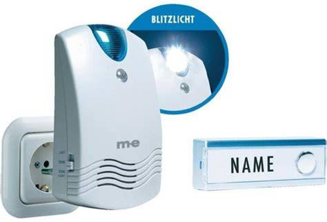 Voorbeeldsituatie: deurbel met flitslicht en trillingsontvanger in huis