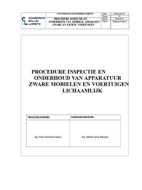 Flowchart: van inspectie tot onderhoud