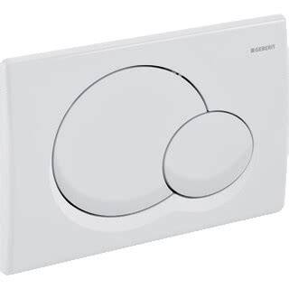 Geberit Samba wit bedieningspaneel diagram