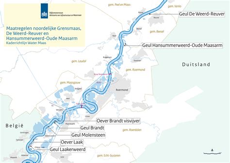 Ontwerp visualisatie: Maasplassen en Grensmaas realisatiekaart