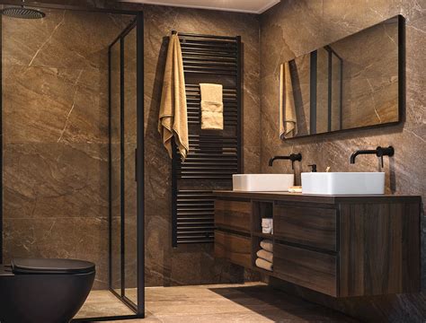 Voorbeelden van douchebakken in verschillende kleuren (zwart, marmerlook, beige)