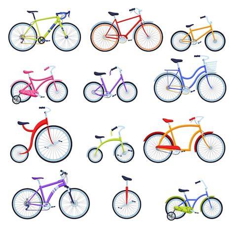 Verschillende soorten fietsenbergingen inclusief Velo model