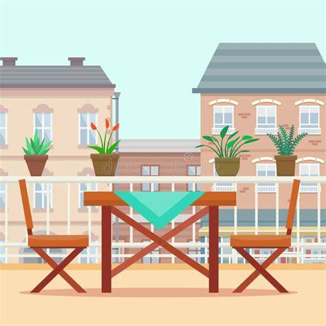 Illustratie balkon zonnepaneelinstallatie