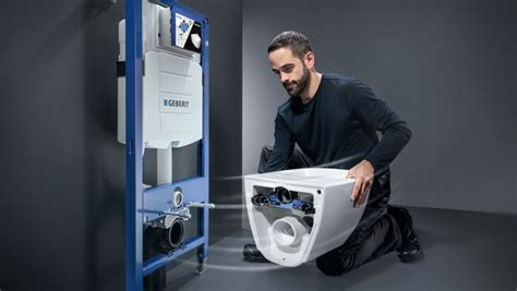 Schema van een Geberit Duofix installatie-element