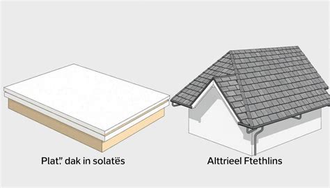 Infographic: Plat vs. Hellend Dak - Voor- en nadelen en Afwegingen