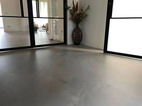Foto van een terrazzo-achtig motion gietvloer in Amsterdam