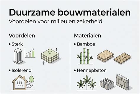 Infographic: duurzame bouwmaterialen en labels