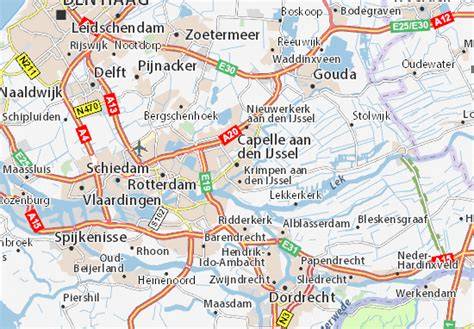 Capelle aan den IJssel kaart met wijken Oostgaarde en Schollevaar