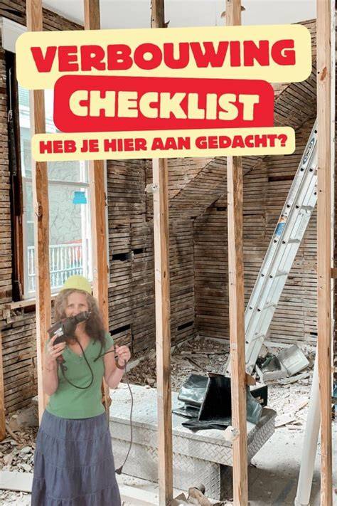 Checklist en stapsgewijze benadering van een verbouwing