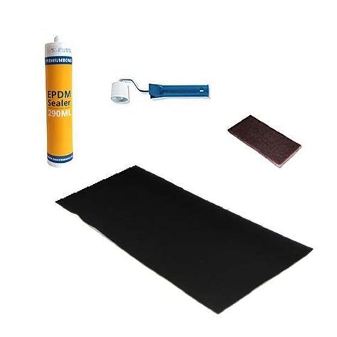 EPDM-reparatie met drukroller en primer