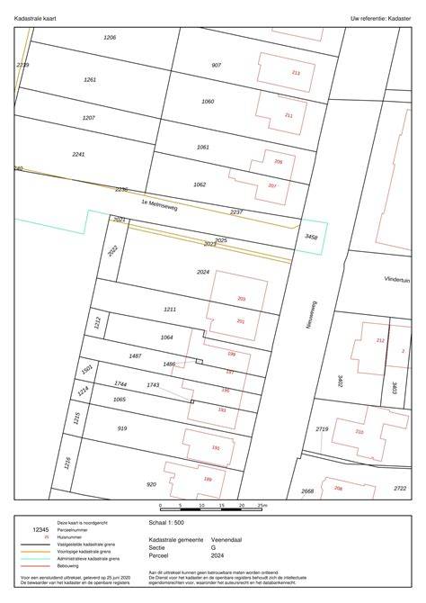 Overzicht kaart en kadastrale gegevens van Esdoorngaard 32 en Duinroosstraat