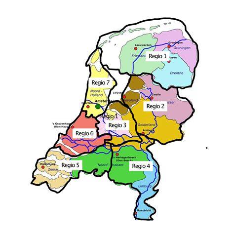Bezorgschema en regio-indeling