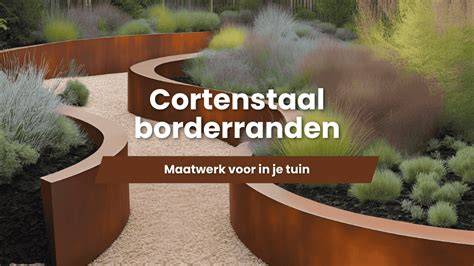 Diagram: montageplan cortenstaal borderranden