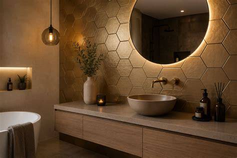 Hexagon wandtegels: trendy patroon voor moderne keukens