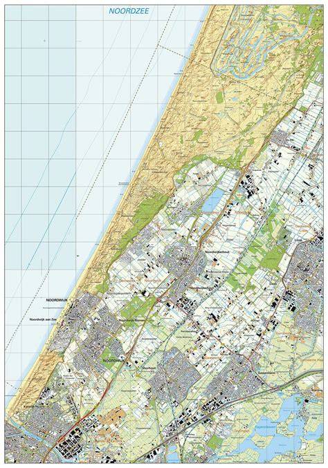 Kaart van Noordwijk met verduurzamingszones