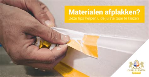 Tips: juiste tape en afwerking