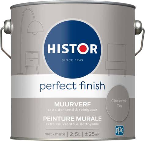 Infographic: Waarom kiezen voor Histor Perfect Finish Muurverf Mat Lei 6943