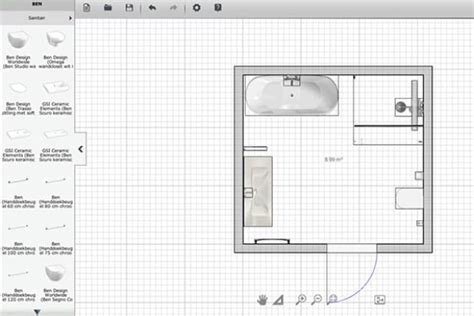 3D-badkamerplanner voorbeeld