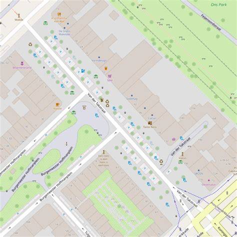 Kaart: Noordereiland met Van der Takstraat en omliggende bruggen