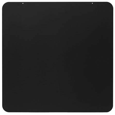 Afbeelding: Vloerplaat 2 mm staal zwart 99x99 cm