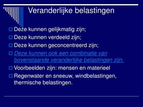 Grafiek: verhouding permanente en veranderlijke Belastingen op platte daken
