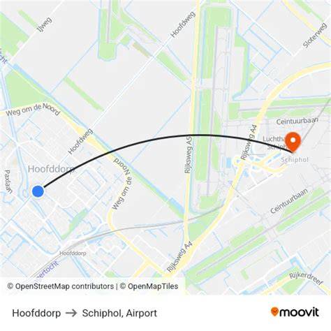 Routekaart naar Koolhaas Loodgietersbedrijf Hoofddorp