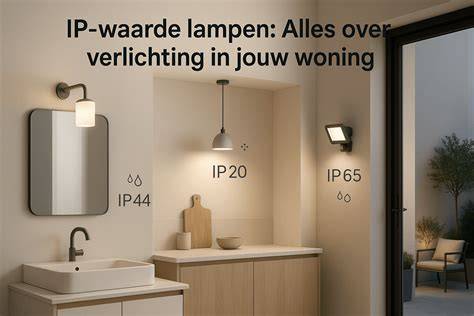 Infographics over schanskorven verlichting en IP-waarde buitenlampen