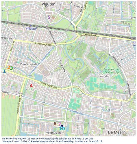 Kaart van Vleuten met 24/7 spoedlocaties en bereikbaarheid