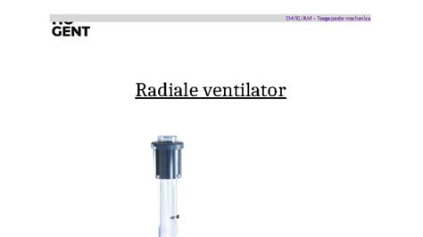 Overzicht: verschillende ventilatortypes