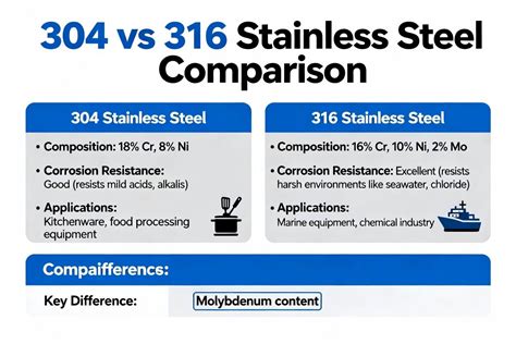 Vergelijking van corrosiebestendigheid: 304 vs 316