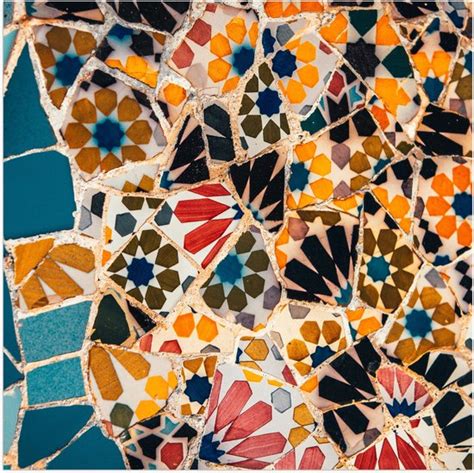 Foto: blokpatroon mozaïek 16x16 cm