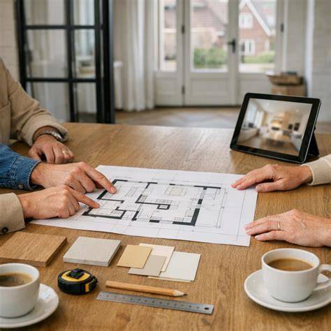 Infographic: Stappenplan woningrenovatie (voorbereiding, ontwerp, vergunningen, aanbesteding, uitvoering, oplevering)