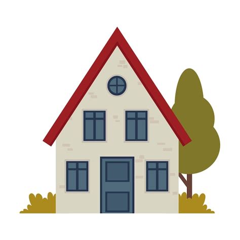 Illustratie van een woning met een verlicht balkon en een plafondlamp onder een overkapping