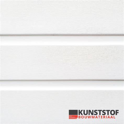 Witte kunststof gevelbekleding - voorbeeld en details