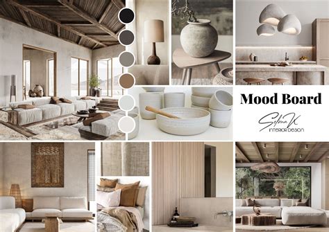 Moodboard met verschillende interieurstijlen (natuurlijk, industrieel, modern) gecombineerd met licht-, midden- en donkergrijs laminaat.