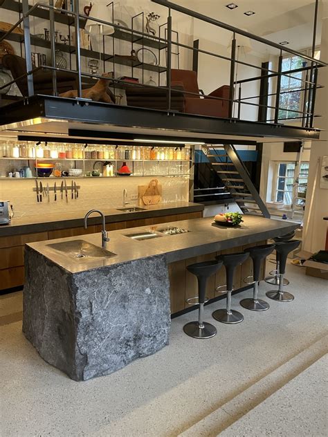 Natuursteen in showroom