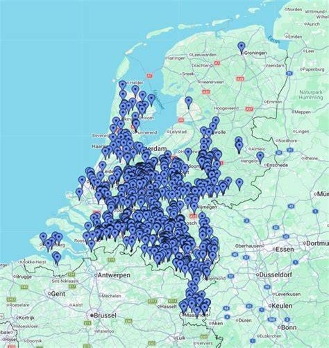 Kaart: landelijke dekking MP Schuurtechniek